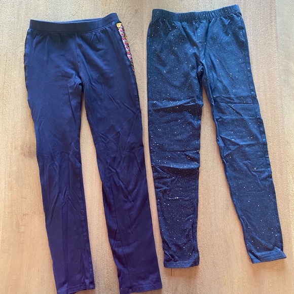 Two Gap Kids Girls Leggings Size Medium 8 -ff2 - Picture 1 of 9